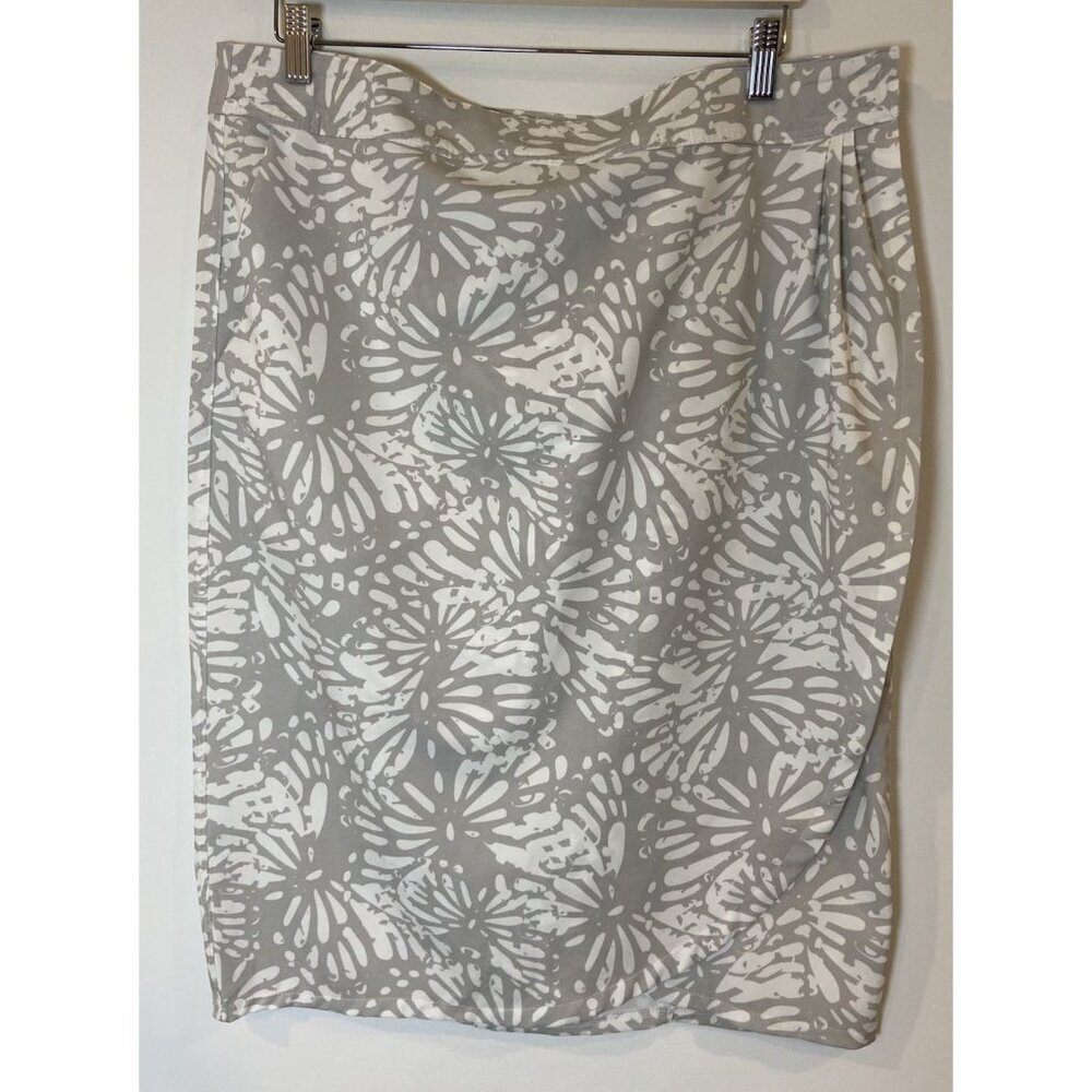 RipSkirt Hawaii Wrap Skirt Gray Cream Size XL